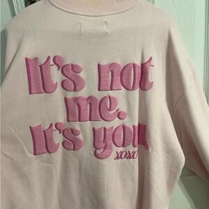 The Southern Shirt Company Pink 'It's Not Me, It's You' Pullover Sweatshirt